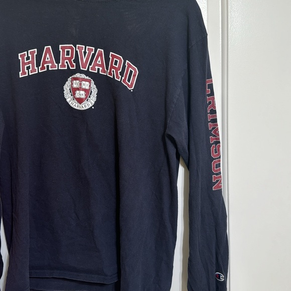 Harvard Long Sleeve T Shirt Size: Large - Picture 2 of 2
